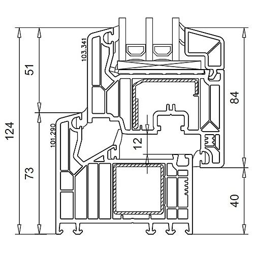 Профиль VEKA Softline 82